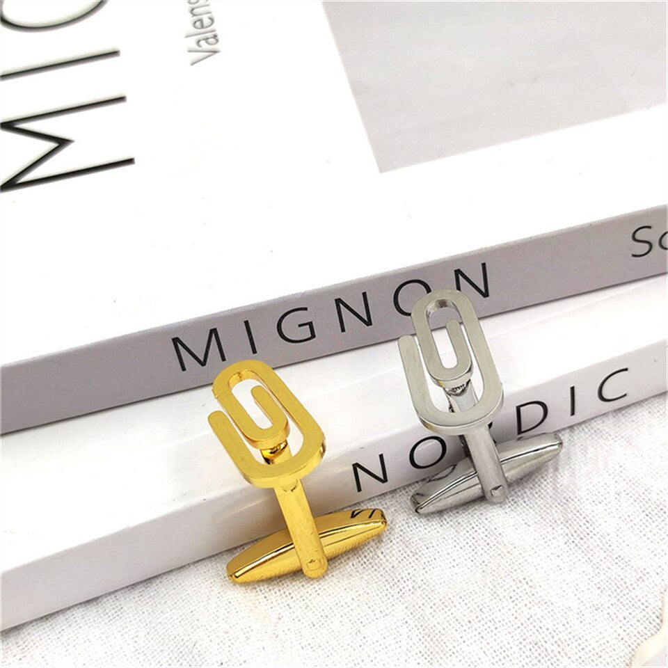 Paper clip Cufflinks
