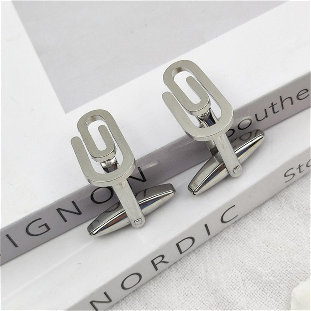 Paper clip Cufflinks
