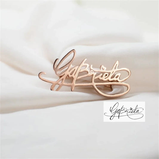 Personalized Handwritten Brooch
