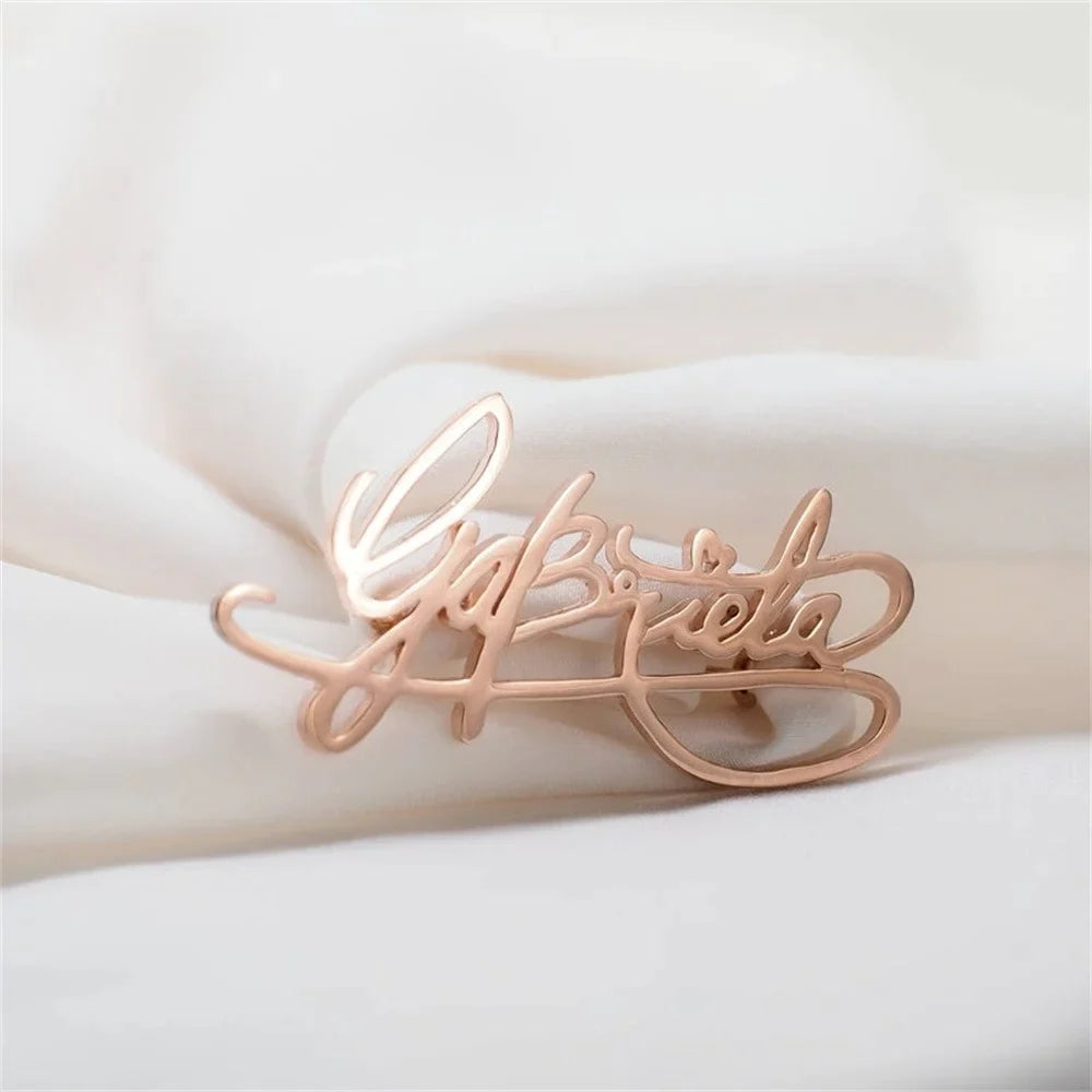 Personalized Handwritten Brooch