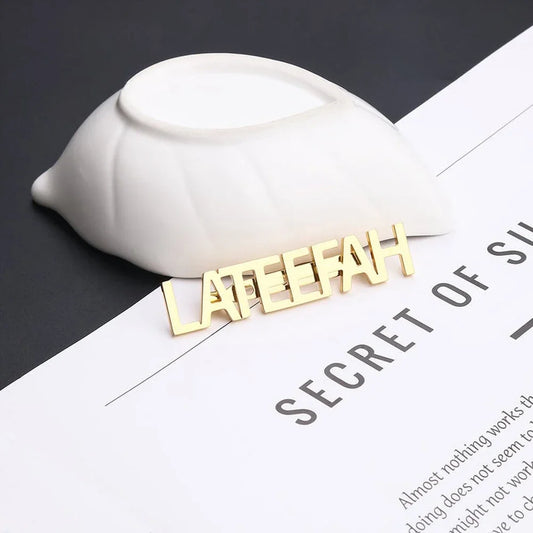 Personalized Name or Letters Brooch