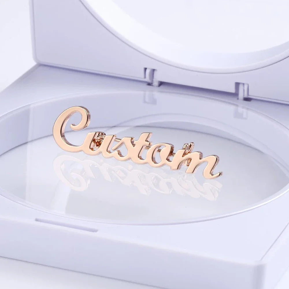 Personalized Name or Letters Brooch