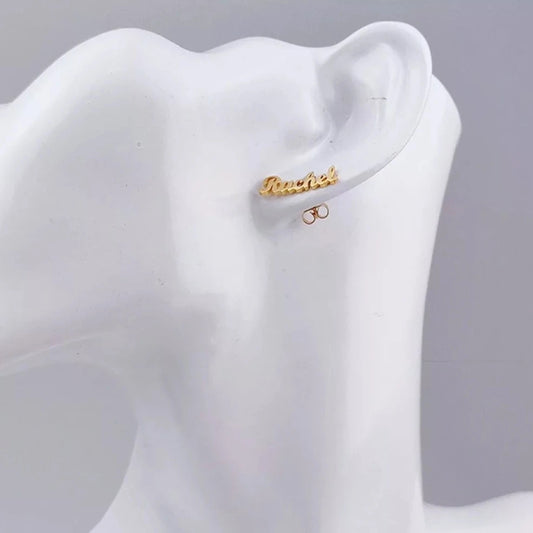 Personalized name Stud Earrings