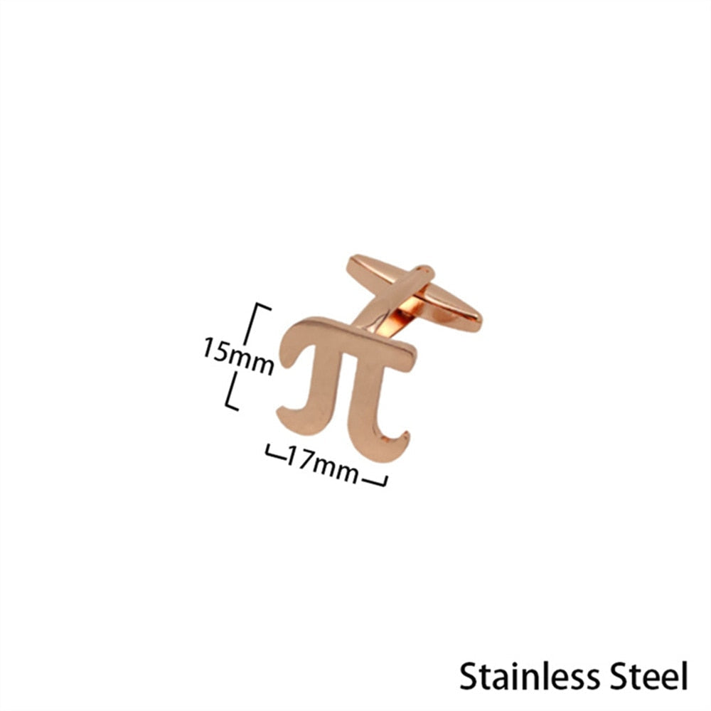 Pi Number π Cufflinks