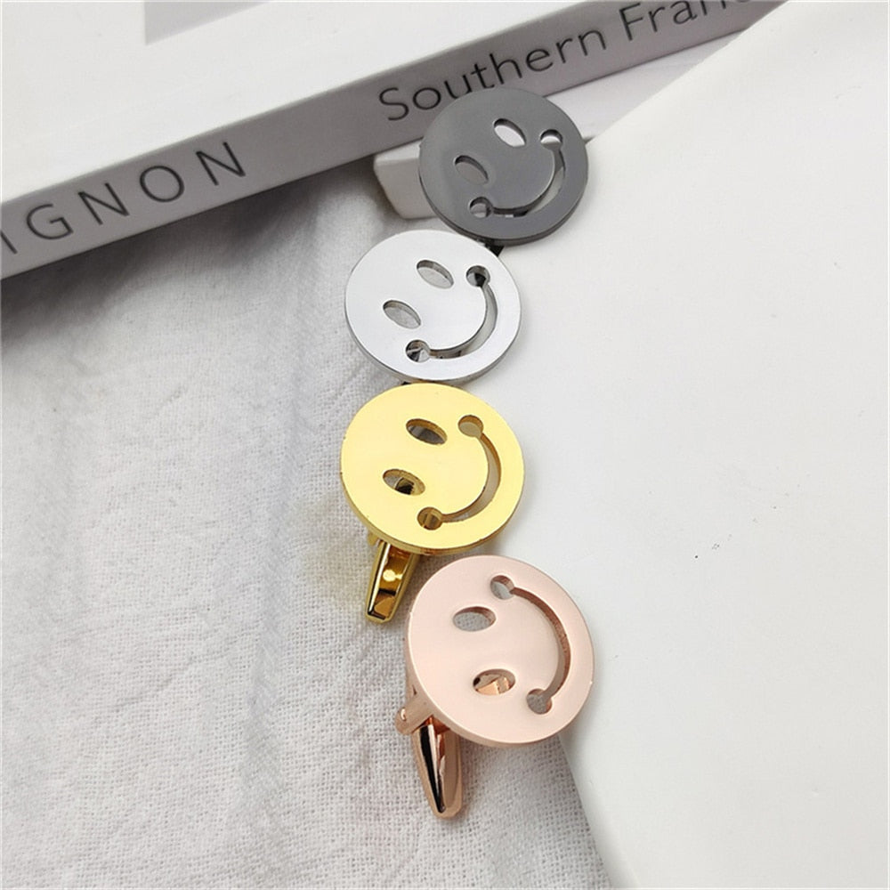 Round Smiley Face Cufflinks