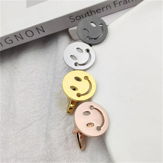 Round Smiley Face Cufflinks