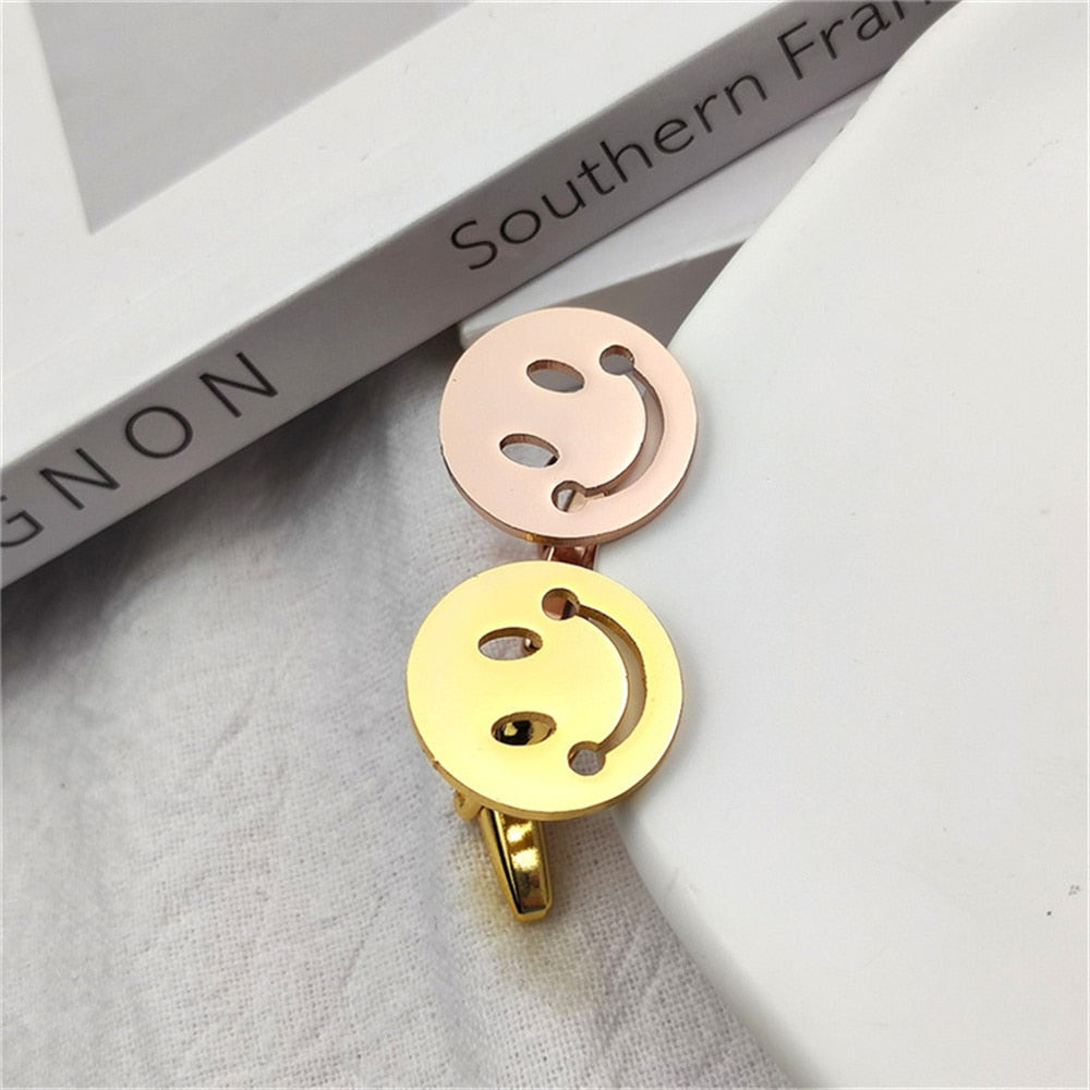 Round Smiley Face Cufflinks