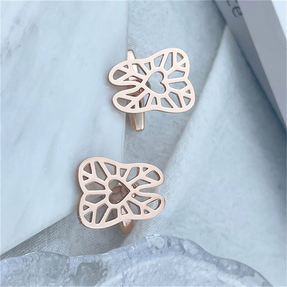 Teeth with Heart Dentist Cufflinks - Rose Gold