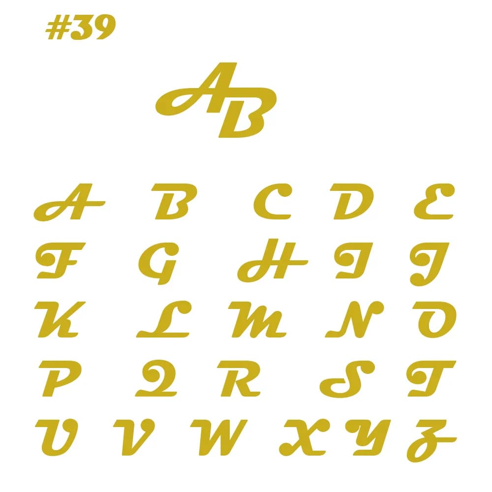 Two Initials Letter Ring - Ring