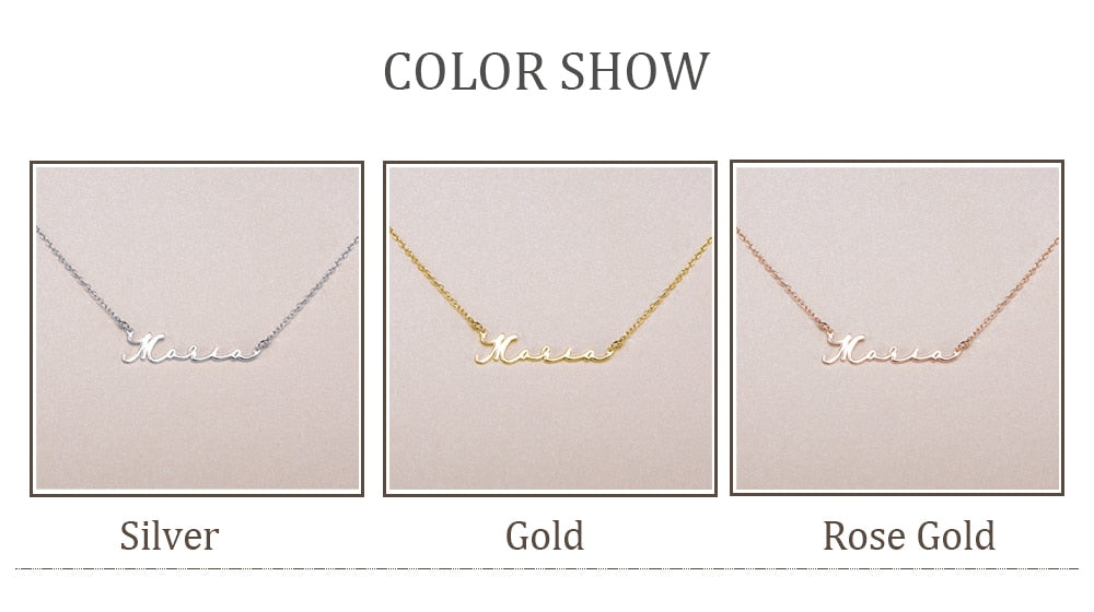 Personalized Custom Necklaces with Gift Box