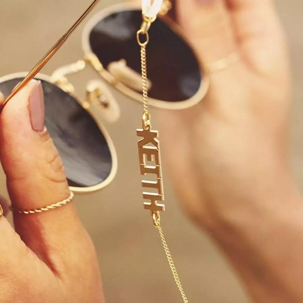 Personalised Glasses Chain with Custom Name