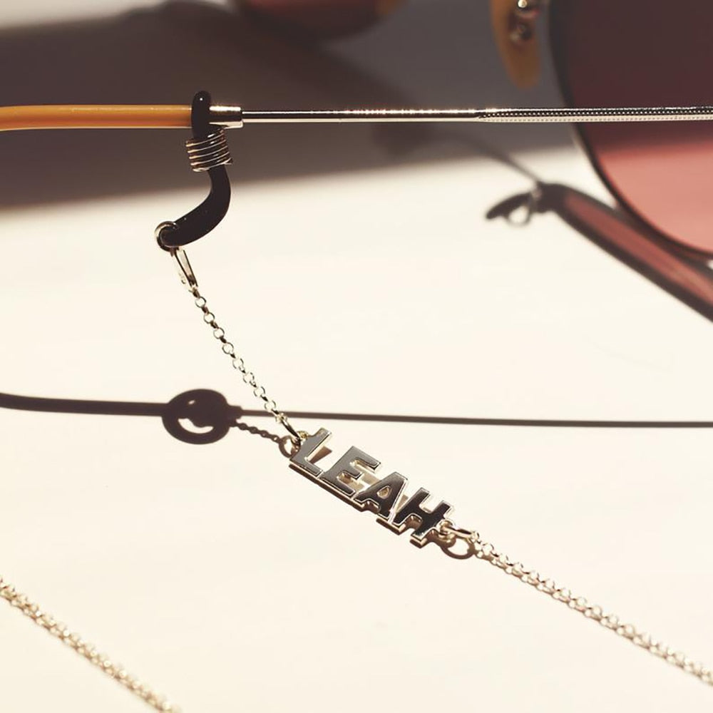 Personalised Glasses Chain with Custom Name