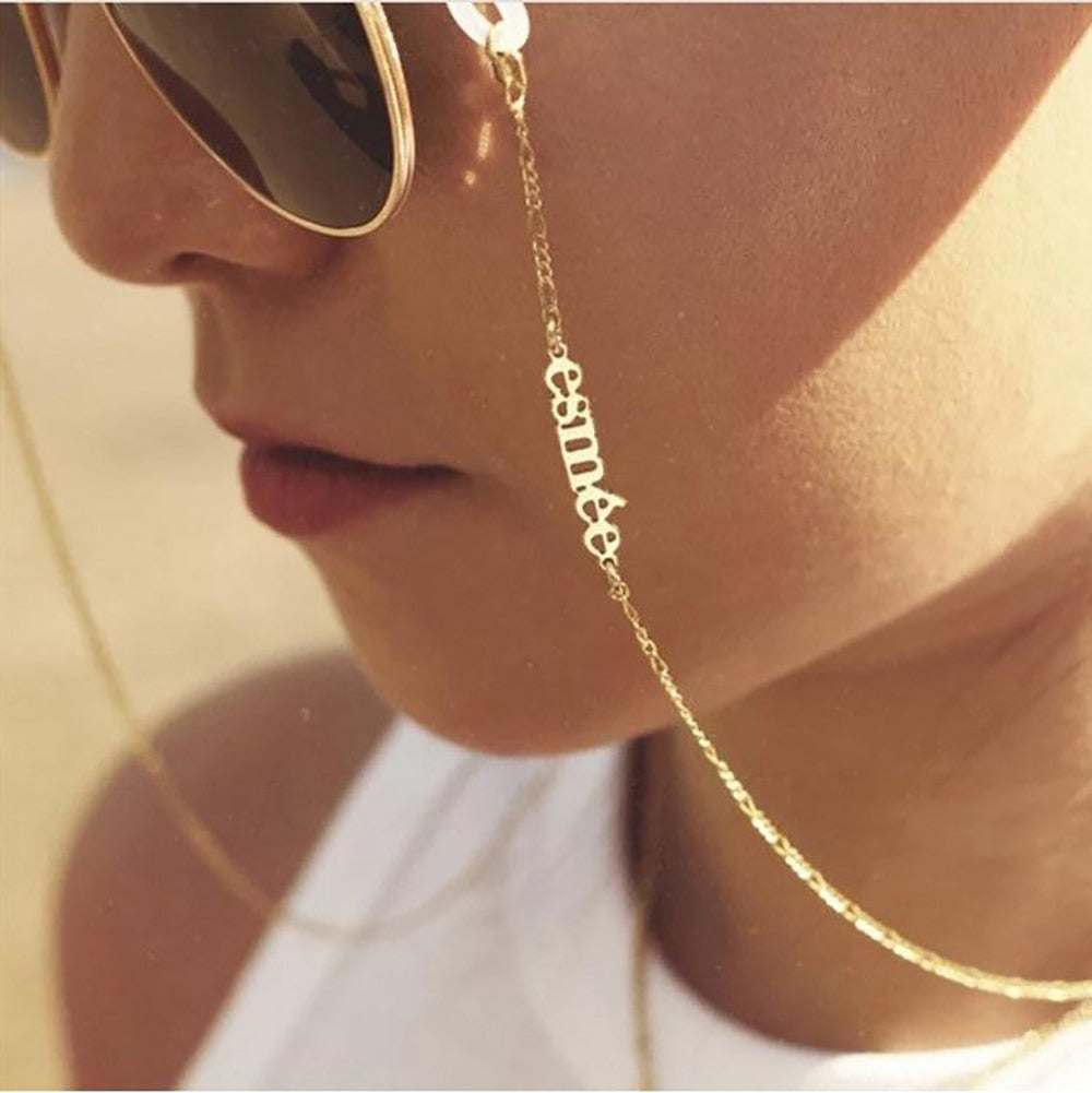 Personalised Glasses Chain with Custom Name