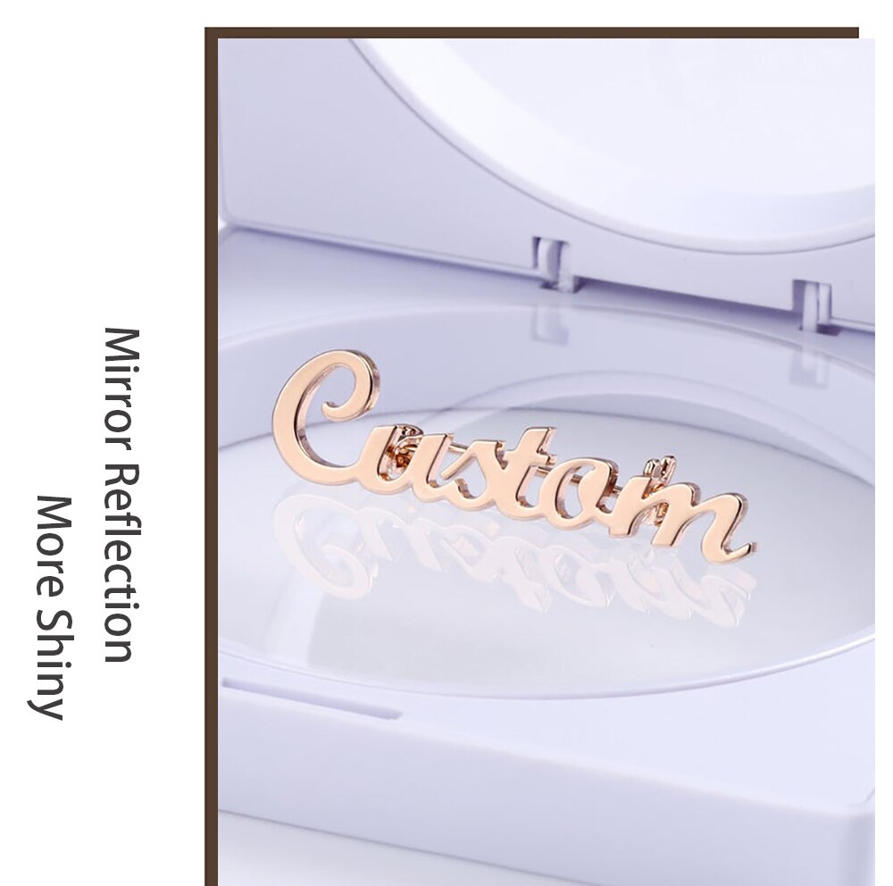 Custom Name Brooch - Custom Jewelry