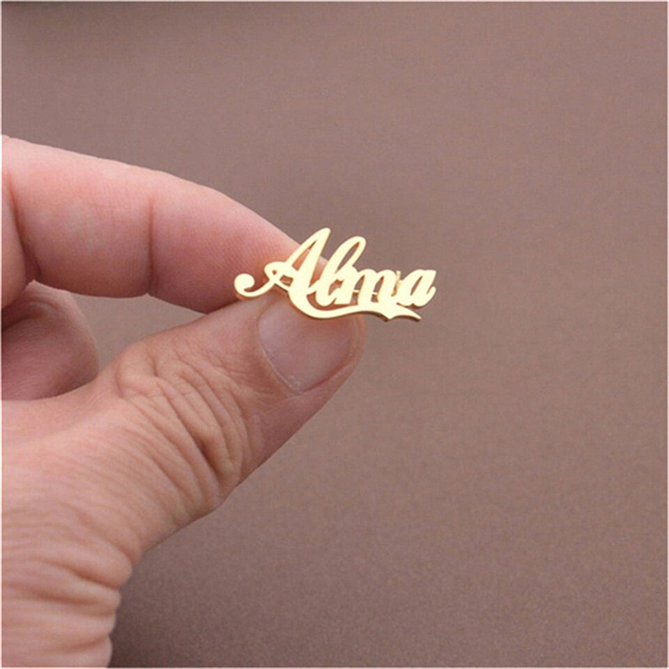 Custom Name Brooch - Custom Jewelry