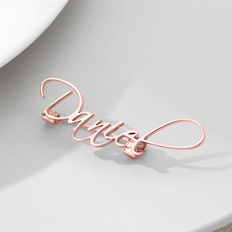 Custom Name Brooch - Custom Jewelry