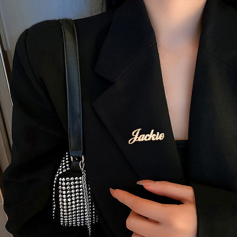 Custom Name Brooch - Custom Jewelry