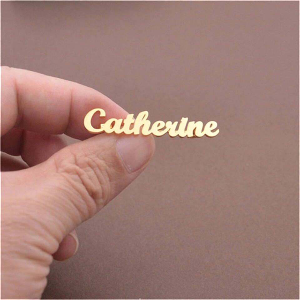 Custom Name Brooch - Custom Jewelry
