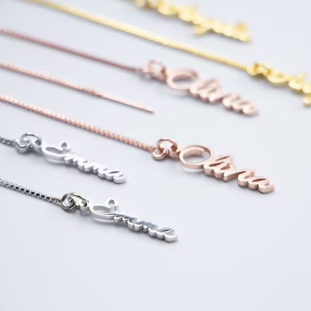 Custom Name Hanging Earrings - Custom Earrings