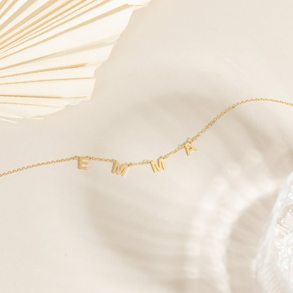 Custom Name Letter Necklace - Custom Necklace