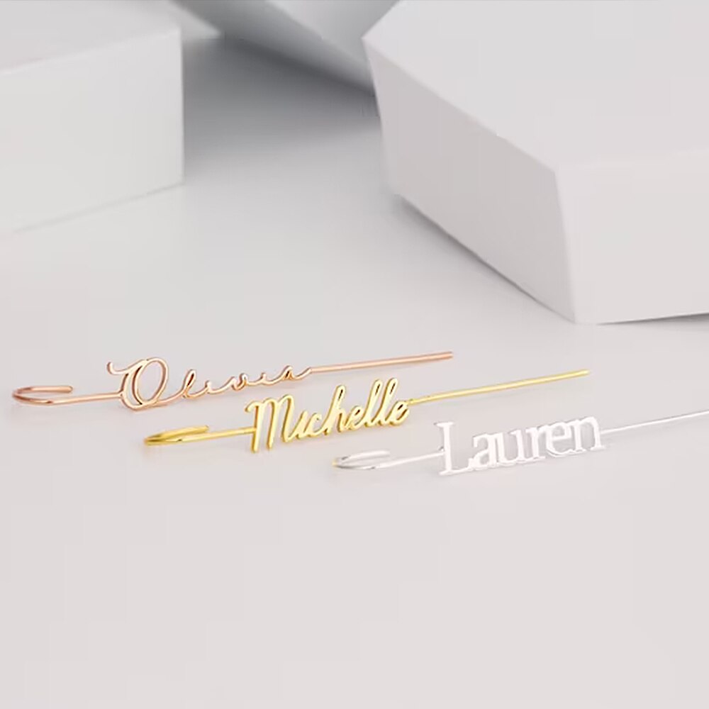 Custom Name Pierce Earrings - Custom Earrings