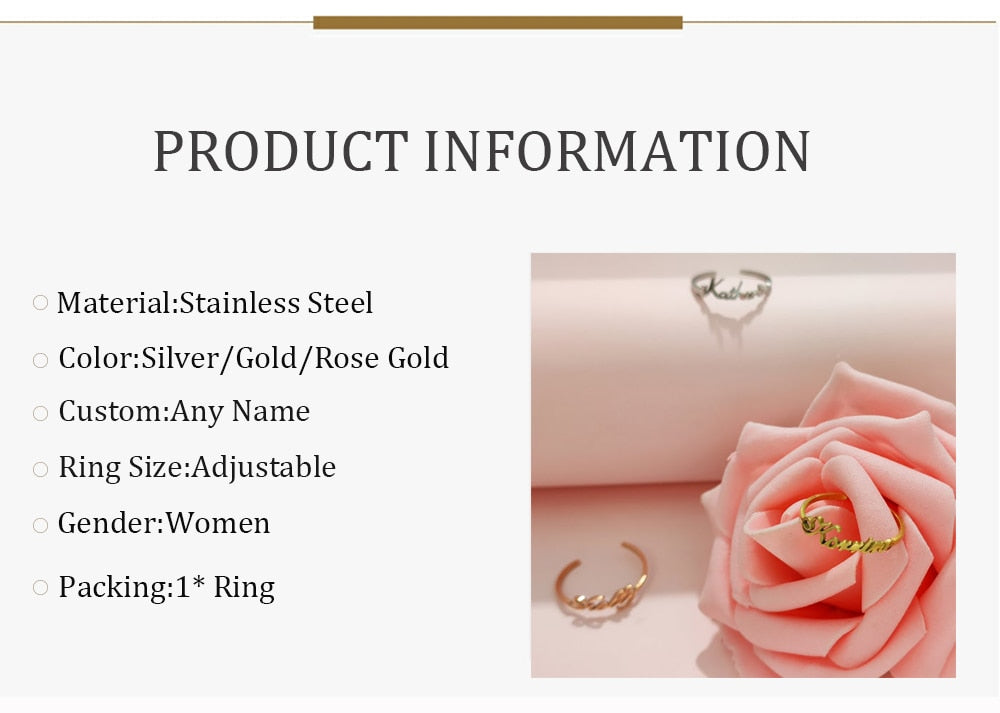 Custom Name Ring - Custom Ring