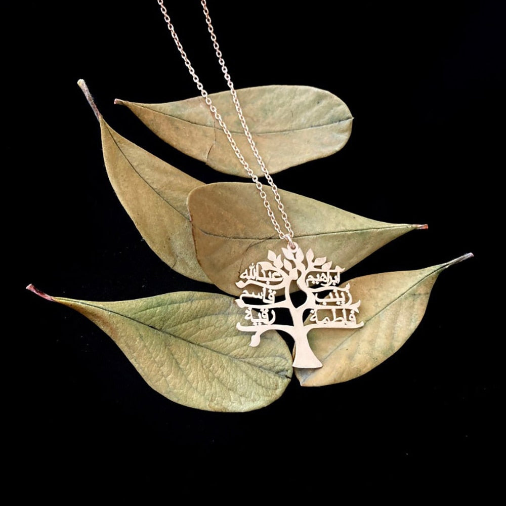 Family Tree Of Life Necklace with Names - Custom Necklace