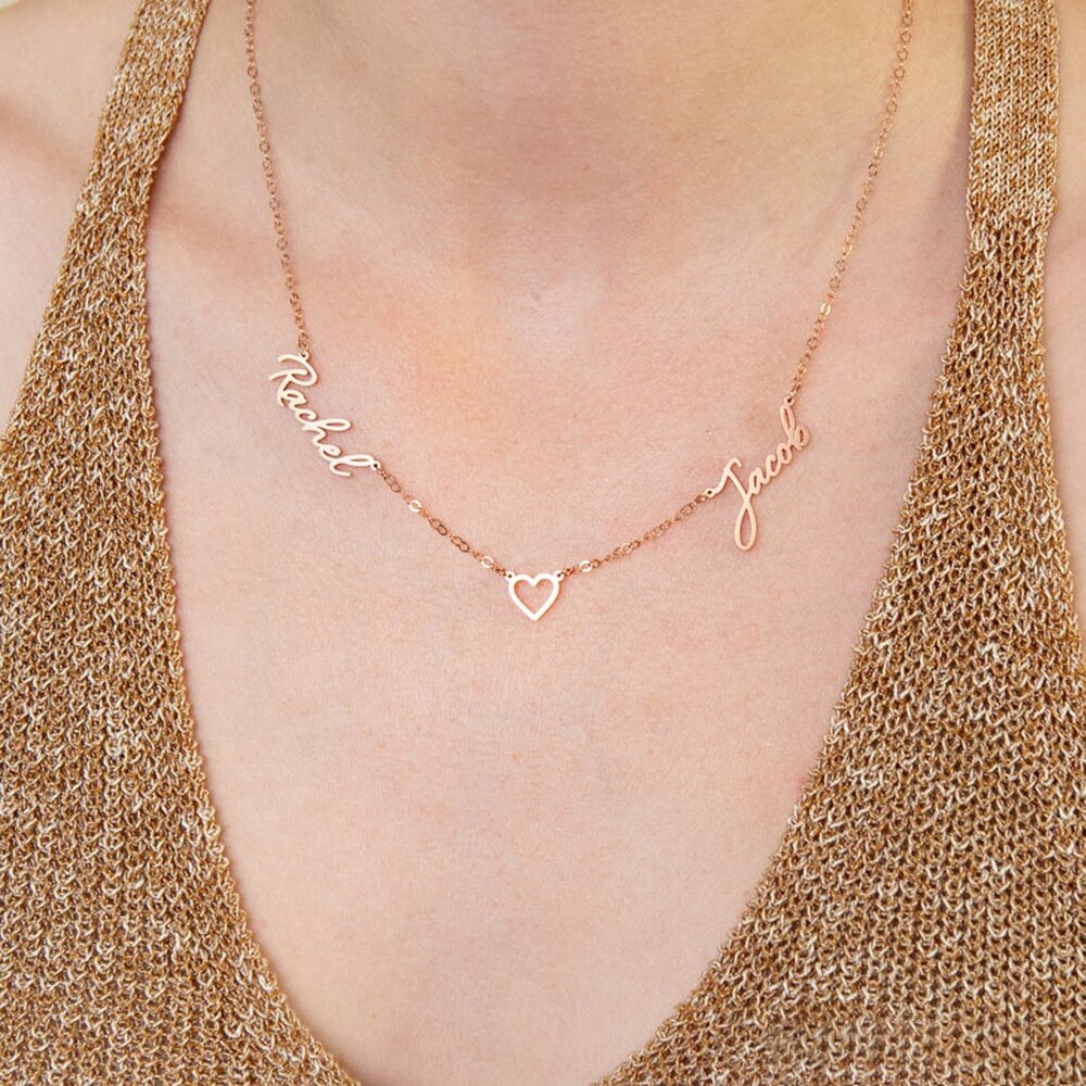 Personalized Necklace with Multiple Names - Custom Necklace