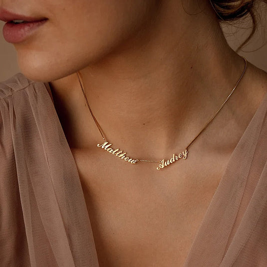 Personalized Necklace with Multiple Names - Custom Necklace